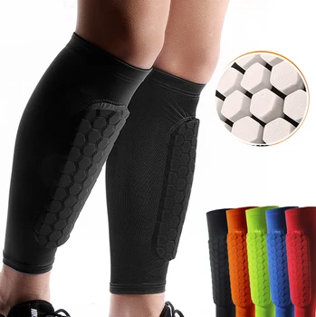 Fußball Schienbeins chutz Socken Ärmel mit Schaumstoff, Waden kompression hülse Waben polster, Sport Legging