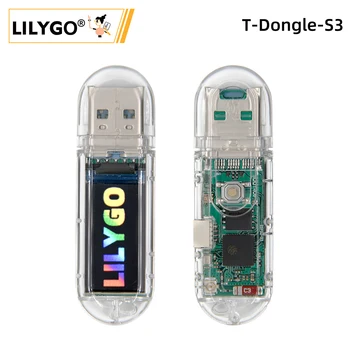 LILYGO ® T-Dongle-S3 ESP32-S3 Entwicklungsboard mit Bildschirm-Dongle 0,96 Zoll ST7735 LCD-Display unterstützt