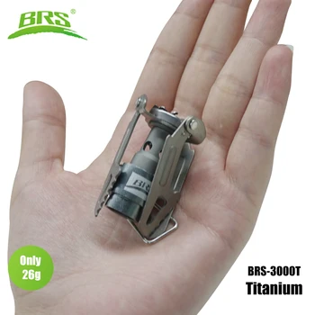 BRS Outdoor Gasherd Mini Camping Gasbrenner 25g Ultraleicht Titan Picknick Wandern Kochherd Überlebensofen