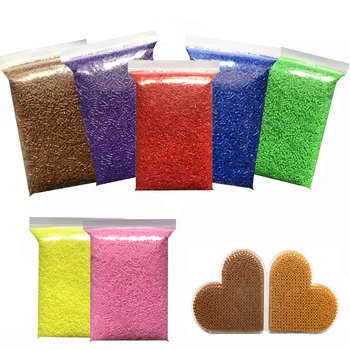 Beutel 2,6mm Mini Sicherung Perlen 3D Pixel Puzzle Spielzeug Bügeln Perlen Schmelzen Perlen (10000 Stück)