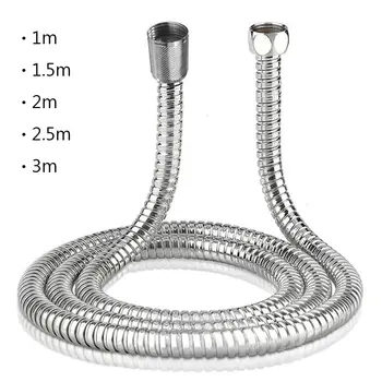 Flexibler Sanitärschlauch aus Edelstahl, Duschkopfrohr, flexibles Badezimmerrohr, 1-3 m, Badzubehör