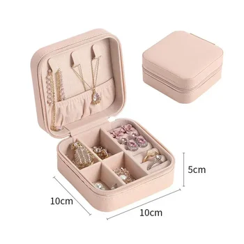 Schmuck Organizer Display Reise Schmuck Fall Boxen Tragbare Schmuck Box Leder Lagerung Joyeros Organizador De