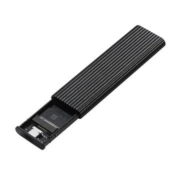 USB3.1 M.2 SSD-Gehäuse, mobiles Gehäuse, unterstützt NVME-Protokoll zu Typ-C, solides Metall, externes