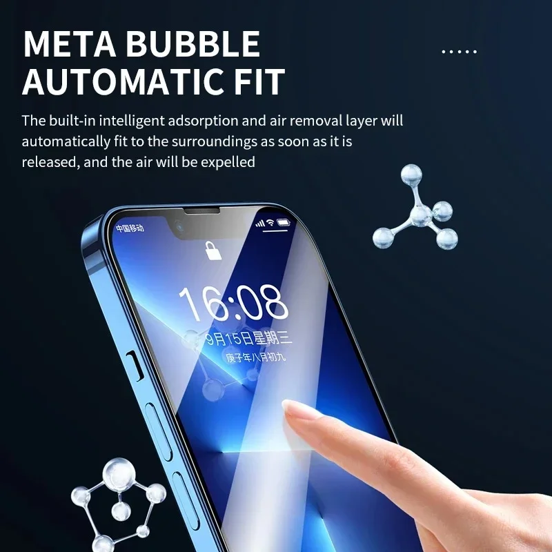 3 Stück gehärtetes Glas für iPhone 14 13 12 11 15 Pro Max – Bild 2