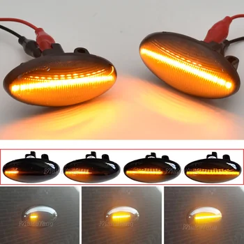 LED-Licht-Seitenmarkierung, dynamischer Kotflügel-Blinker für Peugeot Citroen C1 C2 C3 C5 C6 107 206 307 407