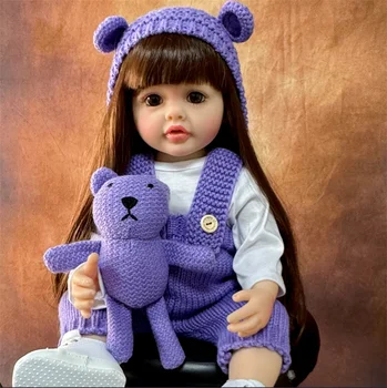 Lebensechte wieder geborene Puppen realistische Voll silikon Baby Bebe Vinyl 50cm Neugeborene Mädchen Puppe