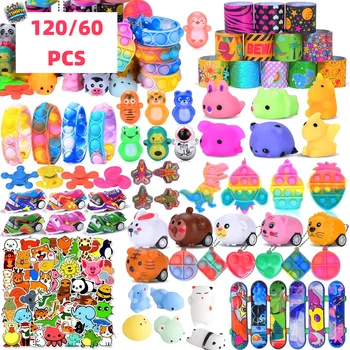 Pop-Partygeschenkspielzeug für Kinder, Fidgot Goodie Bag Stuffers, Schatzkiste-Spielzeug, Pinata-Füller