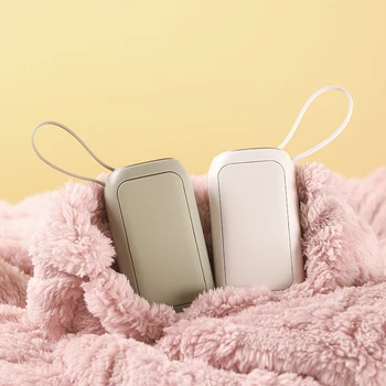 Abnehmbarer Handwärmer mit USB-Aufladung und digitaler Temperaturanzeige, tragbares 2-in-1-Heizgerät