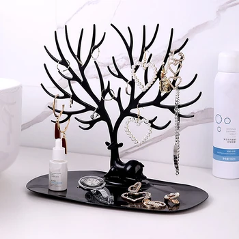 Schmuck Display Stand Tablett Baum Lagerung Racks Ohrringe Halsketten Ringe Schmuck Boxen Fall