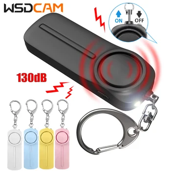 Wsdcam 130db Selbstverteidigung salarm Anti-Angriff Notfall alarm tragbarer persönlicher Sicherheits alarm