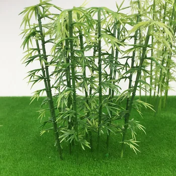 Miniatur Bambus Baum Kunststoff Modell Kit Micro Landschaft Diorama Materialien Sand Tisch Modell (5 Stück)