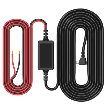 CarDash Cam Wire 3,2 m DVR Hardwire Kabel Kit Video Recorder 12 24 V bis 5 V Mini Micro USB Ladegerät Linie