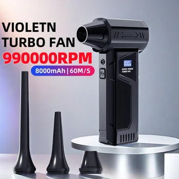 Leistungsstarker Turboventilator, 990000 U/min, elektrisches Luftgebläse, wiederaufladbares Mehrzweckgebläse