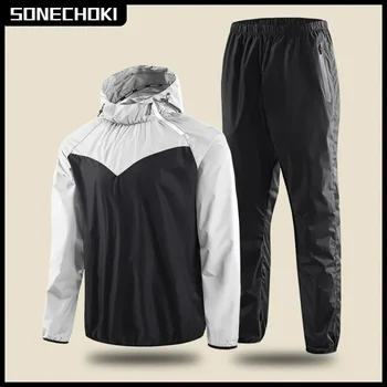 Sauna Anzug Unisex Gym Kleidung Set Männer Ganzkörper Schwitzen Sportswear Frauen Boxen Training Laufen