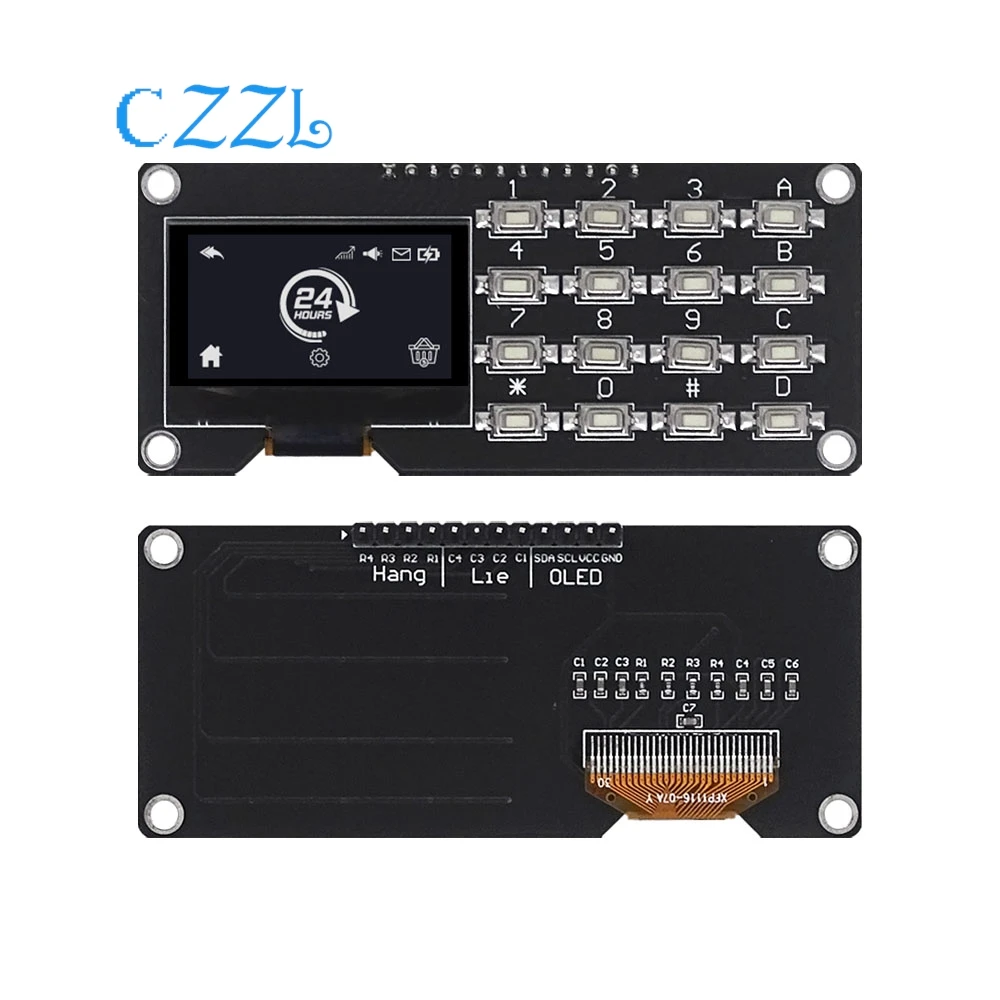 0,96 Zoll/1,3 Zoll weißer SSD1315-Treiber IIC+Taste – Bild 3