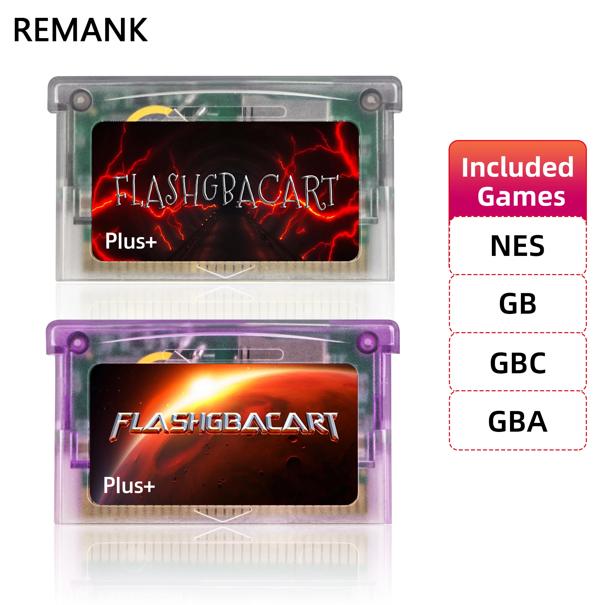 REMANK V1.5 Flash GBA Cart FLASHGBACART 100+Retro Game RTC 1M