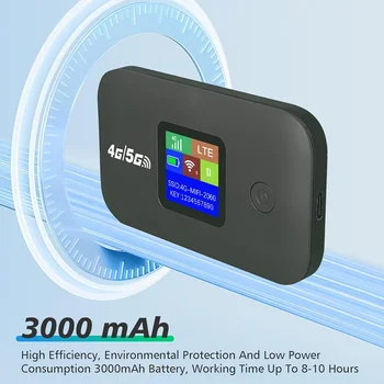 4G LTE WLAN Mobiler Hotspot Router Unterstützt 10 Benutzer mit SIM-Kartensteckplatz Kabelloser Router