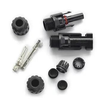 Solar-PV-Steckverbinder IP67 2-zu-1 PV-Kabelverbinder Stecker auf Buchse 1000V 30A Solar-Parallelverzweigung
