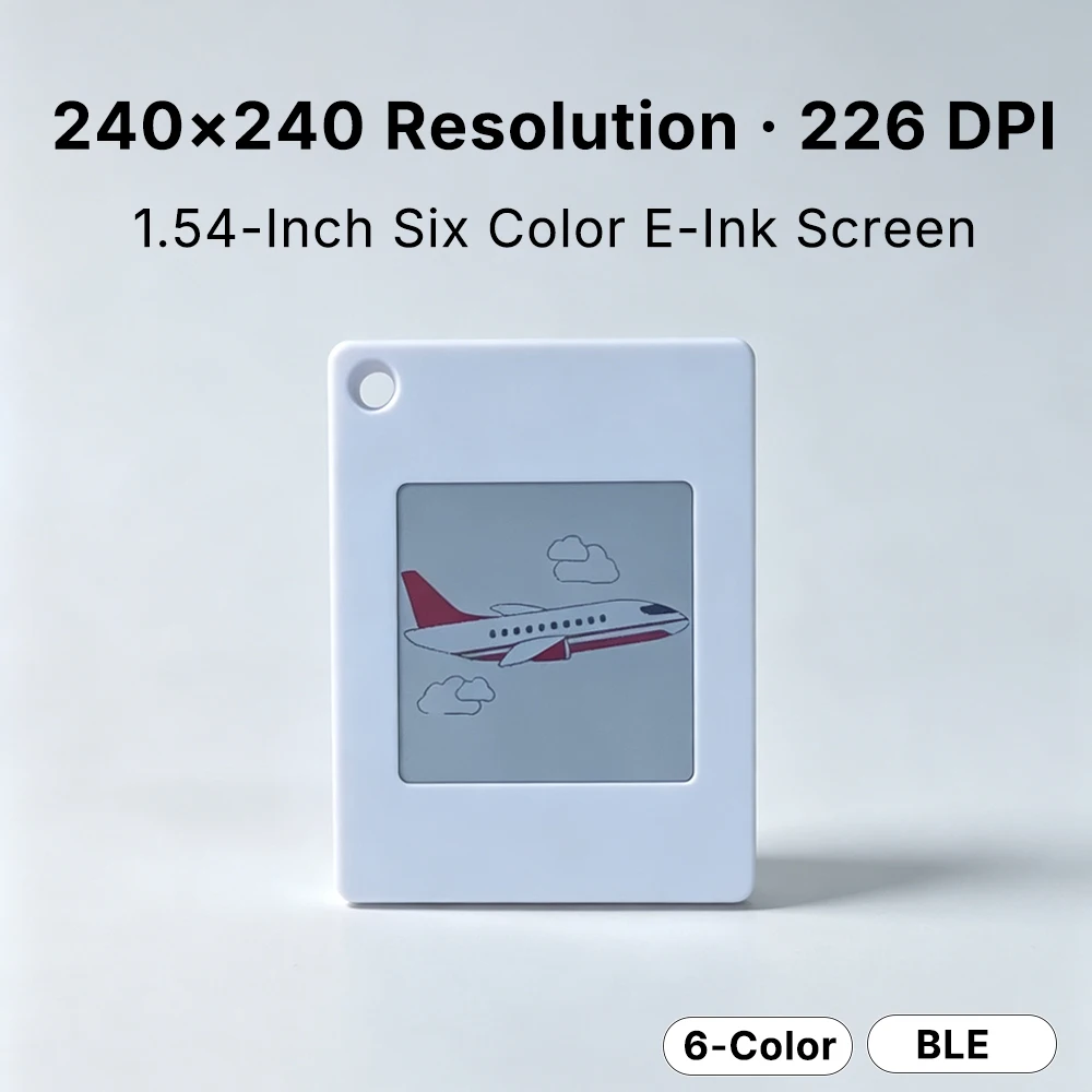1,54'' 6-Farben E-Ink-Tag Bluetooth-App-gesteuertes