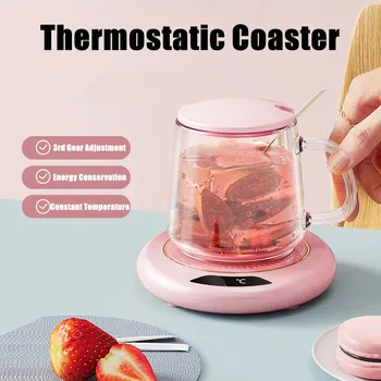 Thermostat Heizung Untersetzer USB Hause Heizung Untersetzer 3-geschwindigkeit Einstellung Heizung 55 Grad