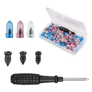Reifenreparatur-Set für Auto-Vakuumreifen: Reparatur-Schrauben, Gummi-Reifenreparaturnägel + Werkzeugset