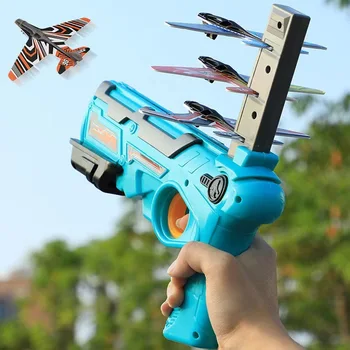 Kinderspielzeug Flugzeugwerfer Kinderspaß Schaumstoffflugzeug Outdoor Eltern-Kind-Interaktion Spielzeug Junge