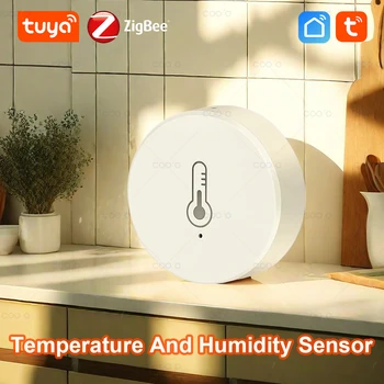 Tuya Zigbee Temperatur- und Feuchtigkeitssensor, intelligentes Hygrometer für das Smart Home, kompatibel