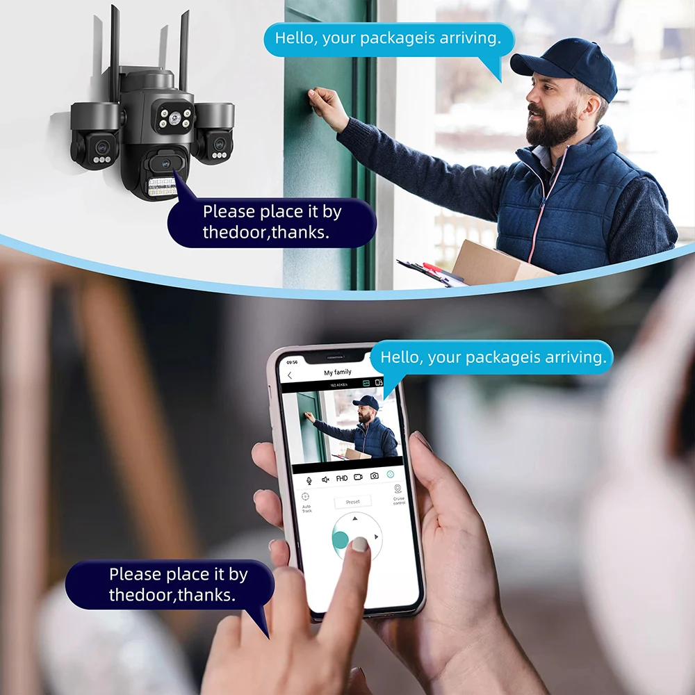 15MP Sicherheitskamera ICsee mit 3 HD-Bildschirmen – Bild 5