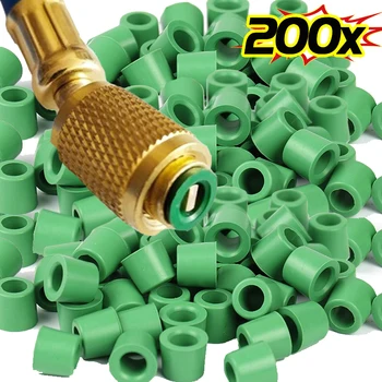 Grüne Klimaanlage 50-410 stücke 1/4 ''Lades ch lauch 1/4'' Ventil dichtung verteiler Reparatur dichtung ssatz