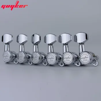 GUYKER Chrome Locking Gitarren-Mechaniken Mechaniken Übersetzungsverhältnis 1:18