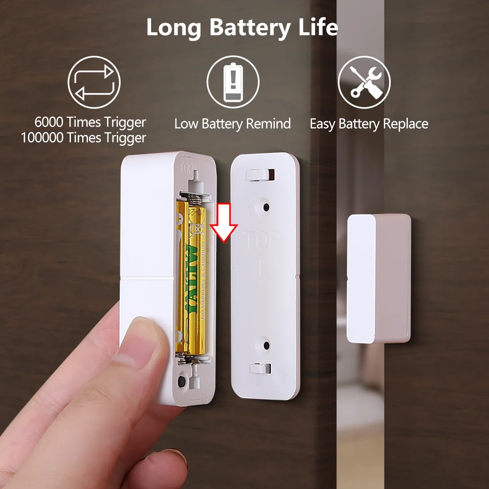 Tuya WiFi Zigbee Türsensor Kontaktsensor Offen Geschlossen – Bild 4