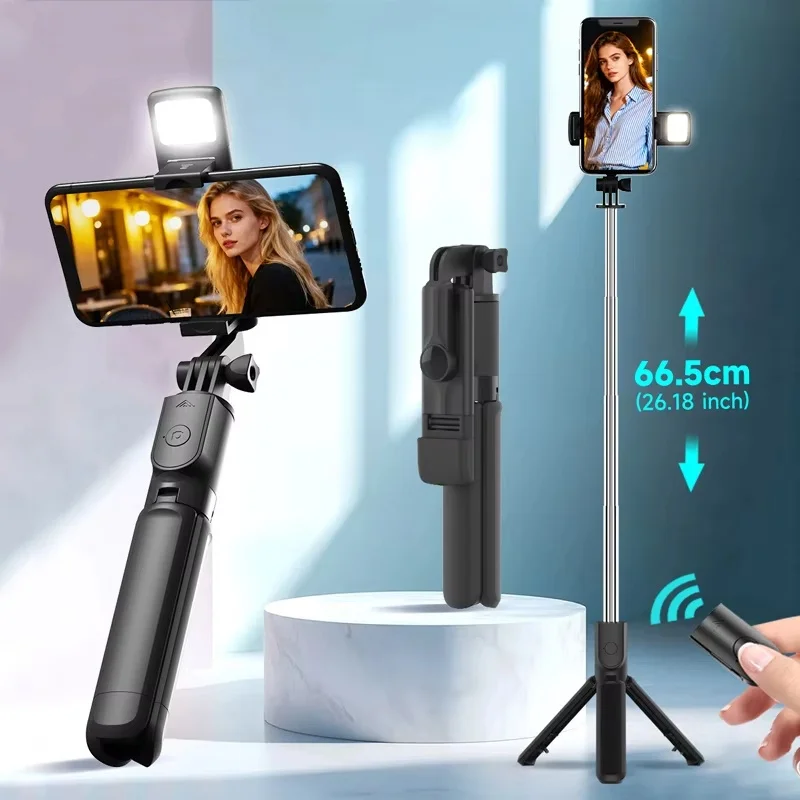 Telefon Selfie Stick Stativ Bluetooth Fernbedienung Drahtlose