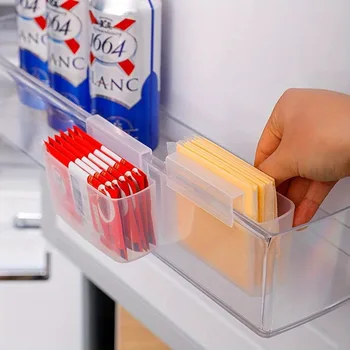 Platzsparender Kühlschrank-Organizer zum Aufhängen von Käsescheiben (2 Stück)
