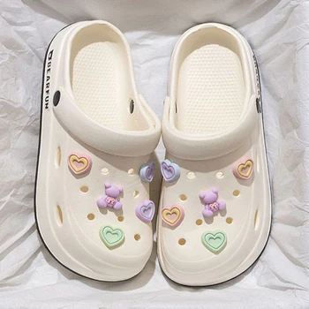 Unisex Sommer Garten Clogs Schuhe Outdoor Casual Strandpantoffeln Slip-on Sandalen mit Weicher Sohle