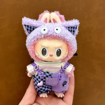 Plüschpuppe, mehrere Stile, Kleidungsset für Labubu-Outfit, Accessoires, trendige Kleidung, Mädchen-Geschenk