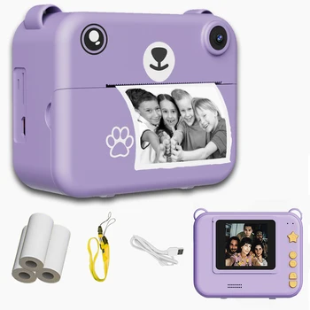 Digitale Kinderkamera Fotografie Sofortdruck Foto 1080P HD Videorecorder Mini Thermodrucker Pädagogische