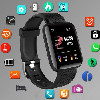 Smartwatch Männer Frauen Armbanduhren Smart Uhr Nachricht Fitness Monitor Armband Geburtstag Geschenk