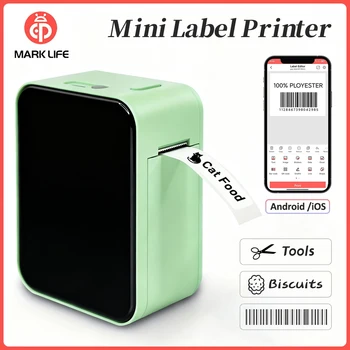 Marklife P15 Mini-Etikettendrucker, tragbarer thermischer Bluetooth-Klebepapierdrucker, Aufkleberhersteller