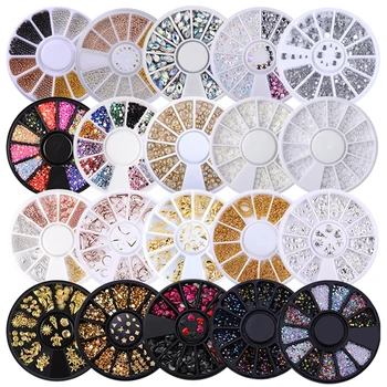 Nagelteile, Nagelkunst, Glitzer, Strass, Kristall, Edelsteine, Schmuck, Perlen, Maniküre, Dekoration, Zubehör