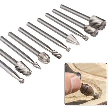 HSS Rotary Datei Für Stahl Fräser Für Metall Rat-schwanz Datei Harte Metall Rotary Datei Set (10 Stück)