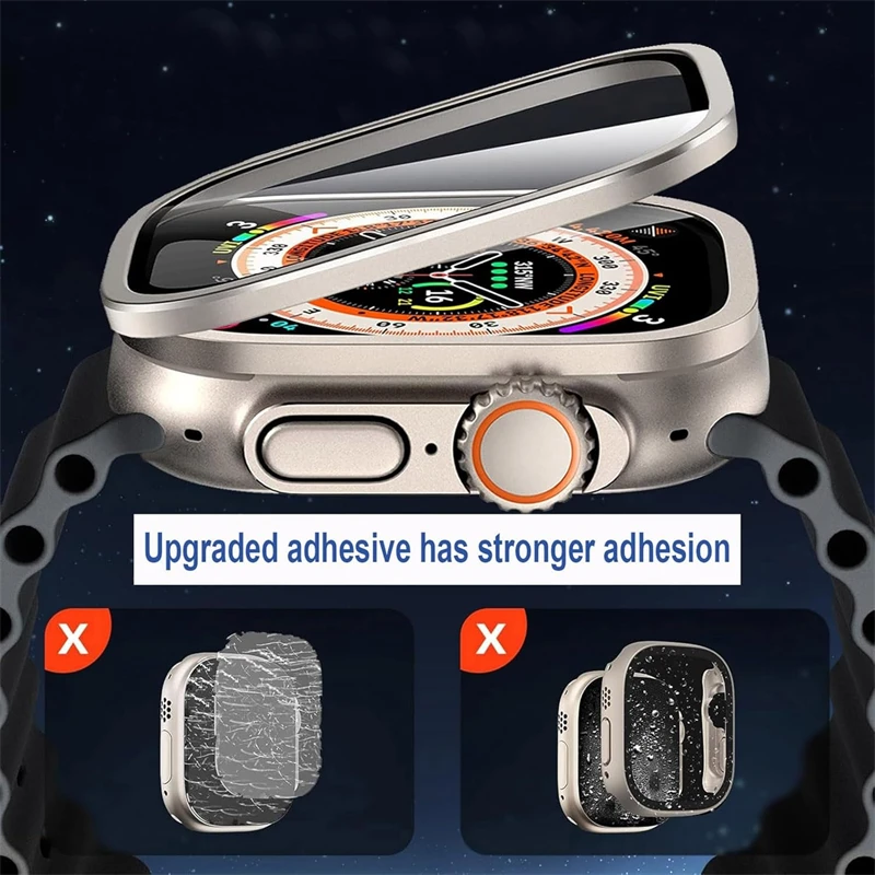 Aluminiumlegierungsgehäuse + gehärtetes Glas für Apple Watch – Bild 5