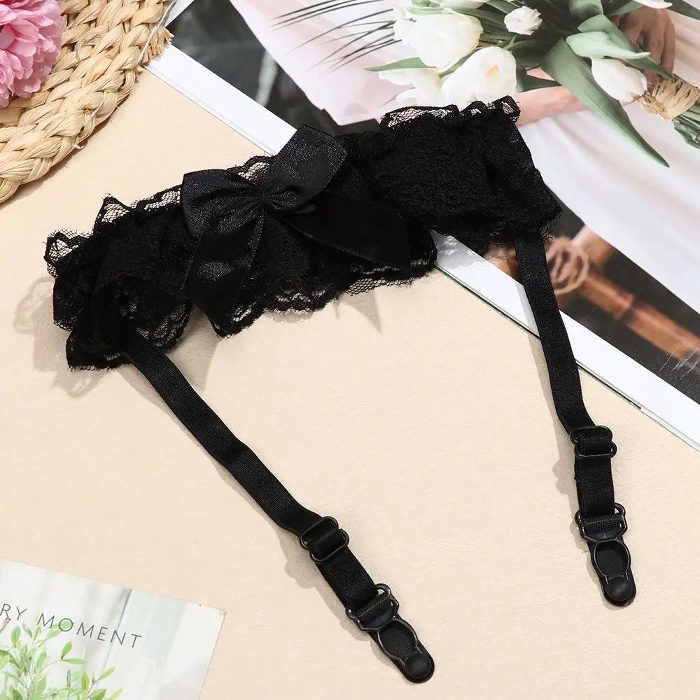 Neue sexy Oberschenkel Ring Bowknot Spitze elastische – Bild 5