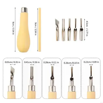 LX0D 2 Set Lino Schneidwerkzeugkits Linoleum Cutter Kits für Skulpturengravur