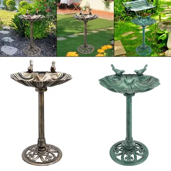 Wetterbeständiger Garten-Vogelbad-Sockel für den Außenbereich, Vogelbad-Brunnen für Rasen, Terrasse, Hof