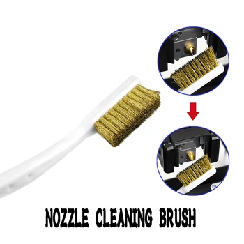 Kupfer Draht Zahnbürste Düse Für 3D Drucker Zubehör Ender 3 CR10 MK8 E3D extruder Reiniger Werkzeug Kupfer