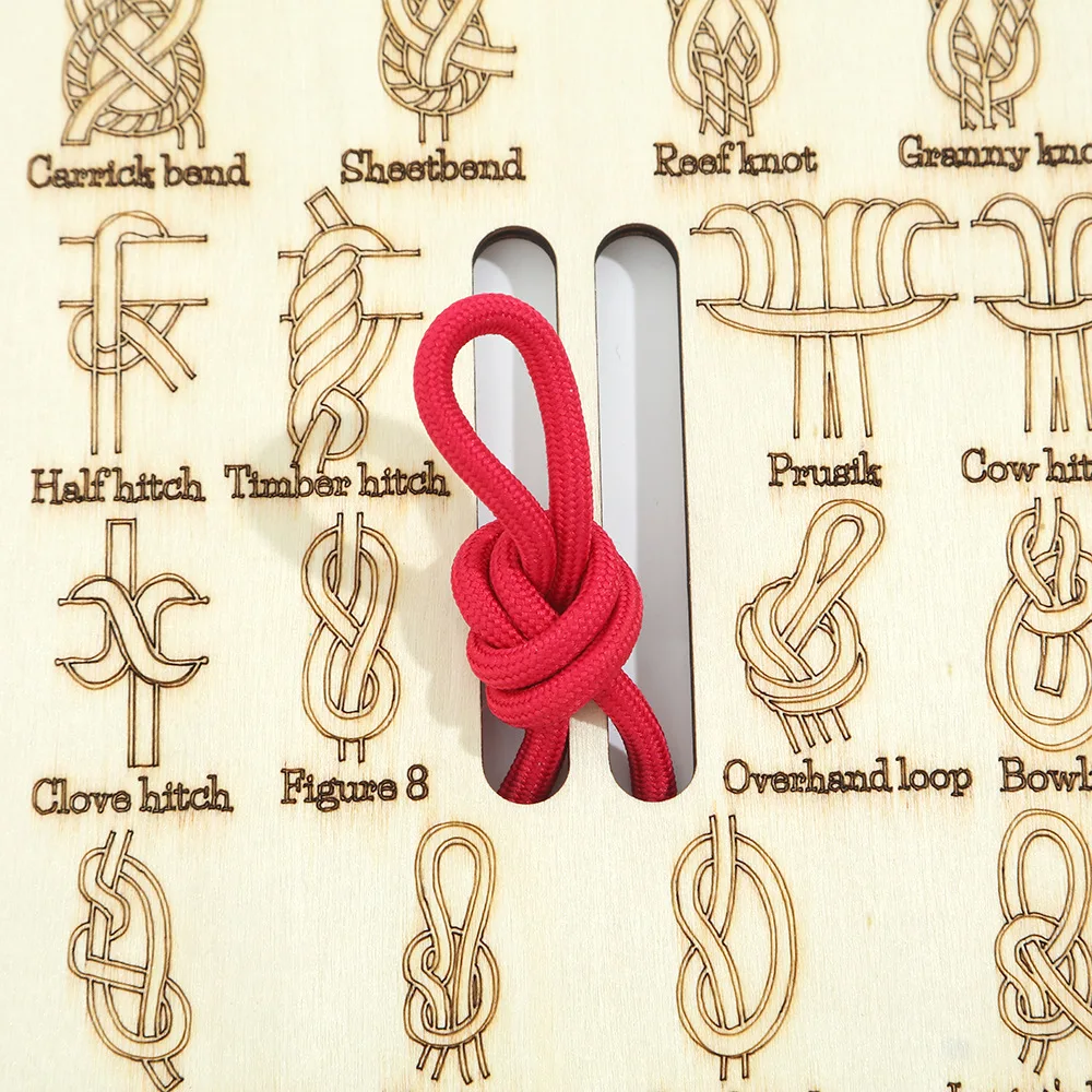 1 Satz Trainingsbrett mit Seil, Lern-Knoten-Binde-Set, Lernen – Bild 4