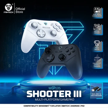 FANTECH SHOOTER III WGP13S Gamepad Wireless Gaming Controller Hall-Effekt-Trigger und Joystick-Polling 1000 Hz