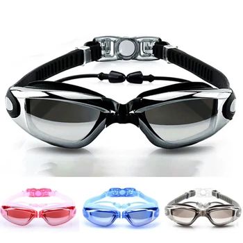 Schwimmbrille für Erwachsene, Poolbrille, Antibeschlag, für Männer und Frauen, UV-Schutz, optische