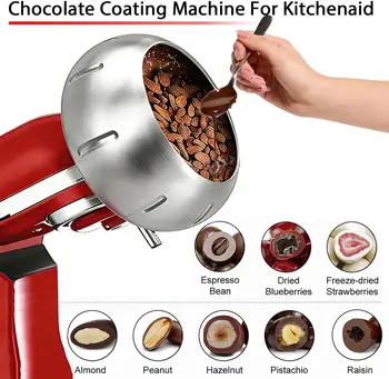 Schokoladenüberzugsaufsatz für KitchenAid 4,5QT 5QT Standmixer, Süßigkeitenherstellungswerkzeug