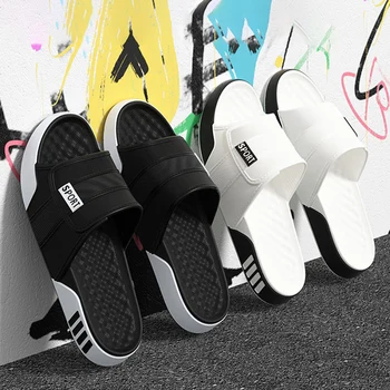 Große Größen 40-47 Weiche Sohle Sport-EVA-Hausschuhe Herren Sommer Mode Indoor Outdoor Haus-Pantoffeln
